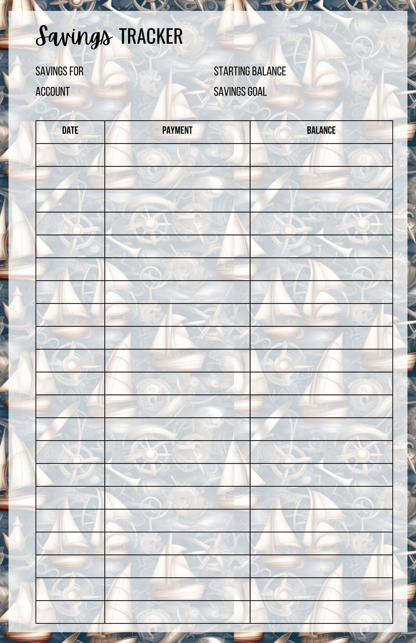 Savings Tracker