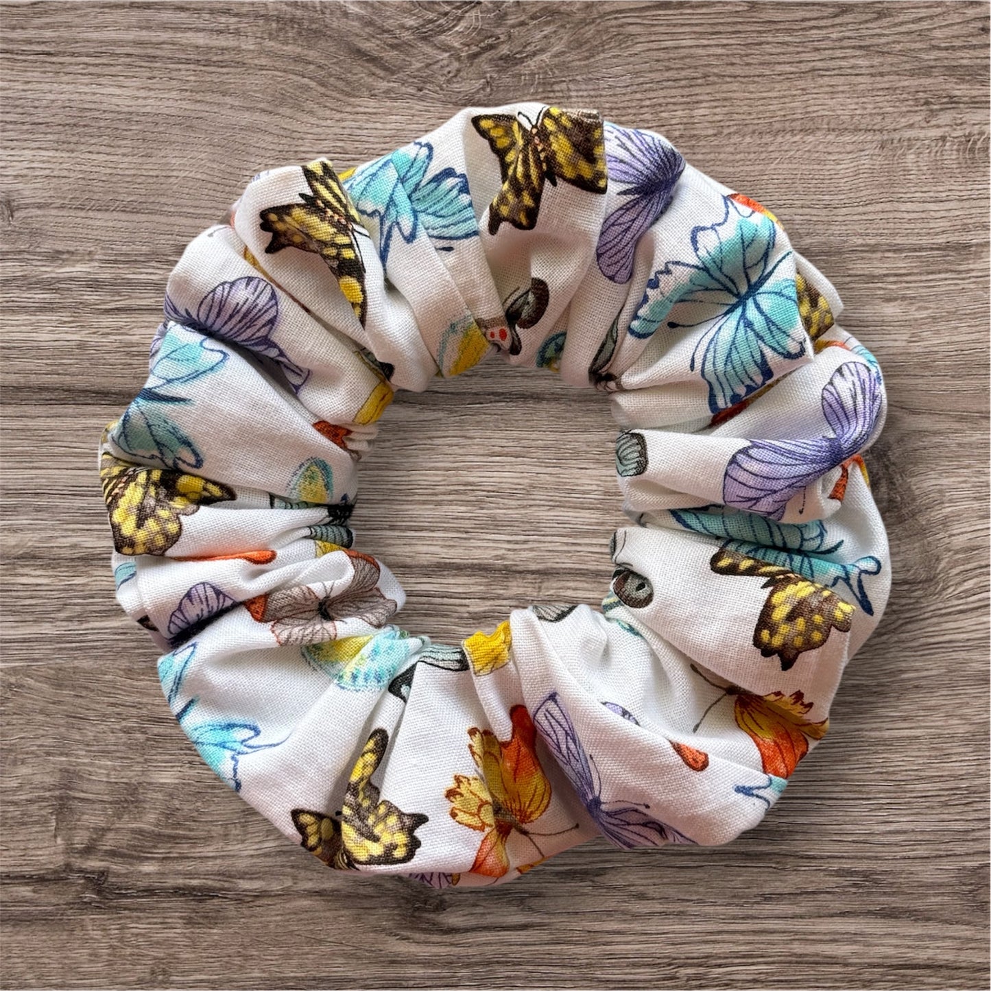 Bee Floral Scrunchie SMALL