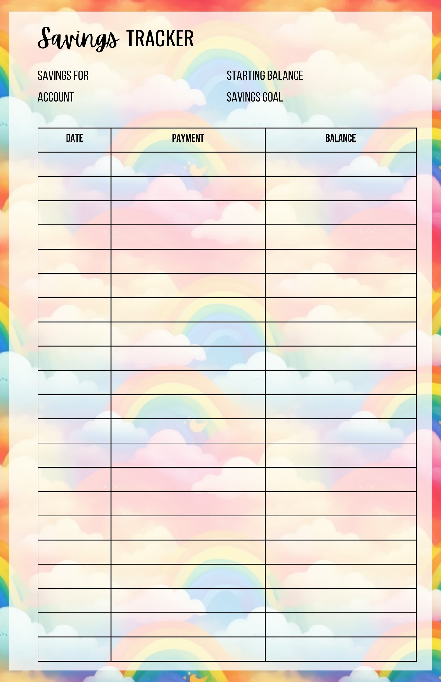 Savings Tracker