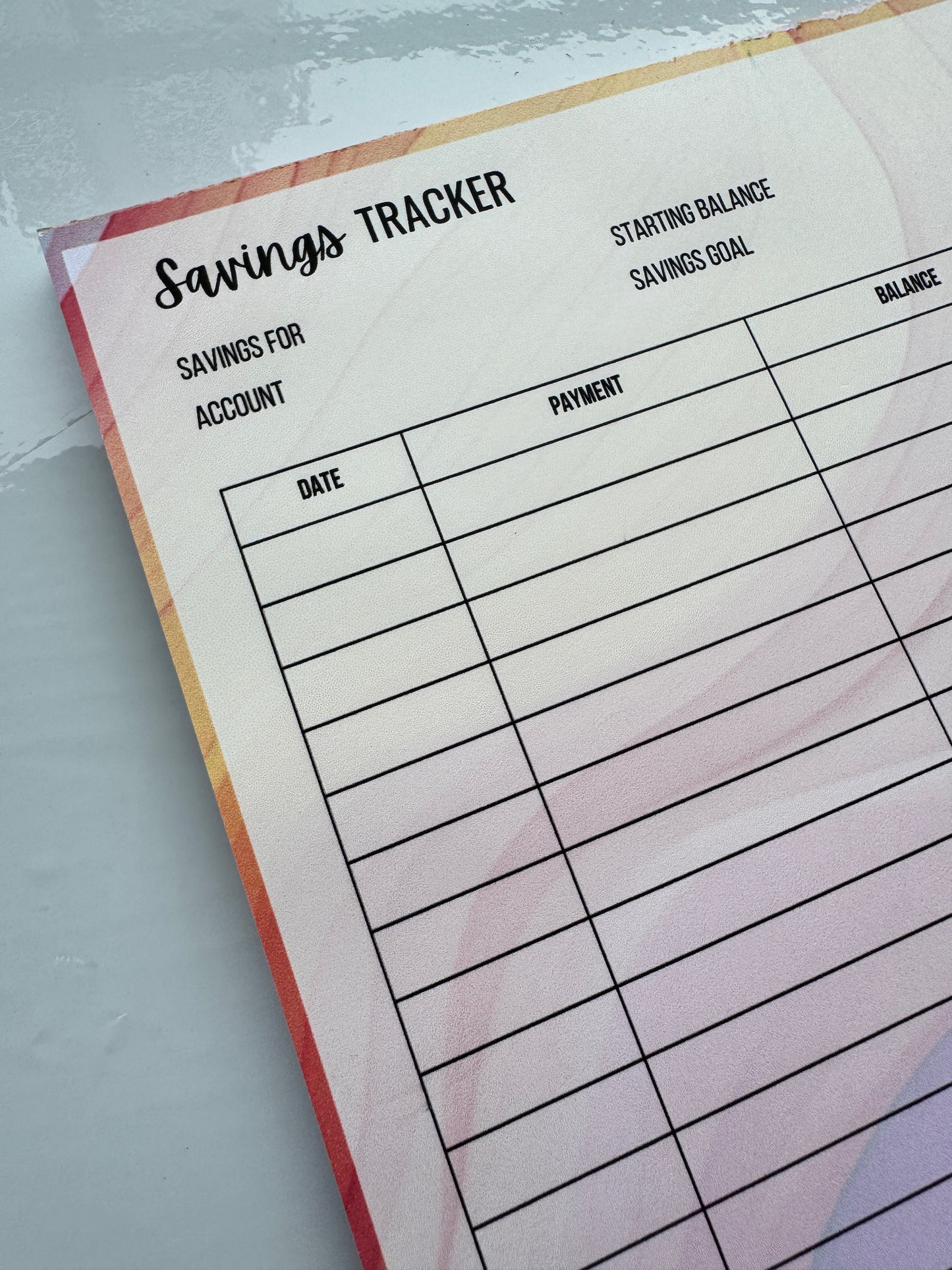 Savings Tracker