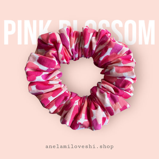 Pink Blossom Scrunchies