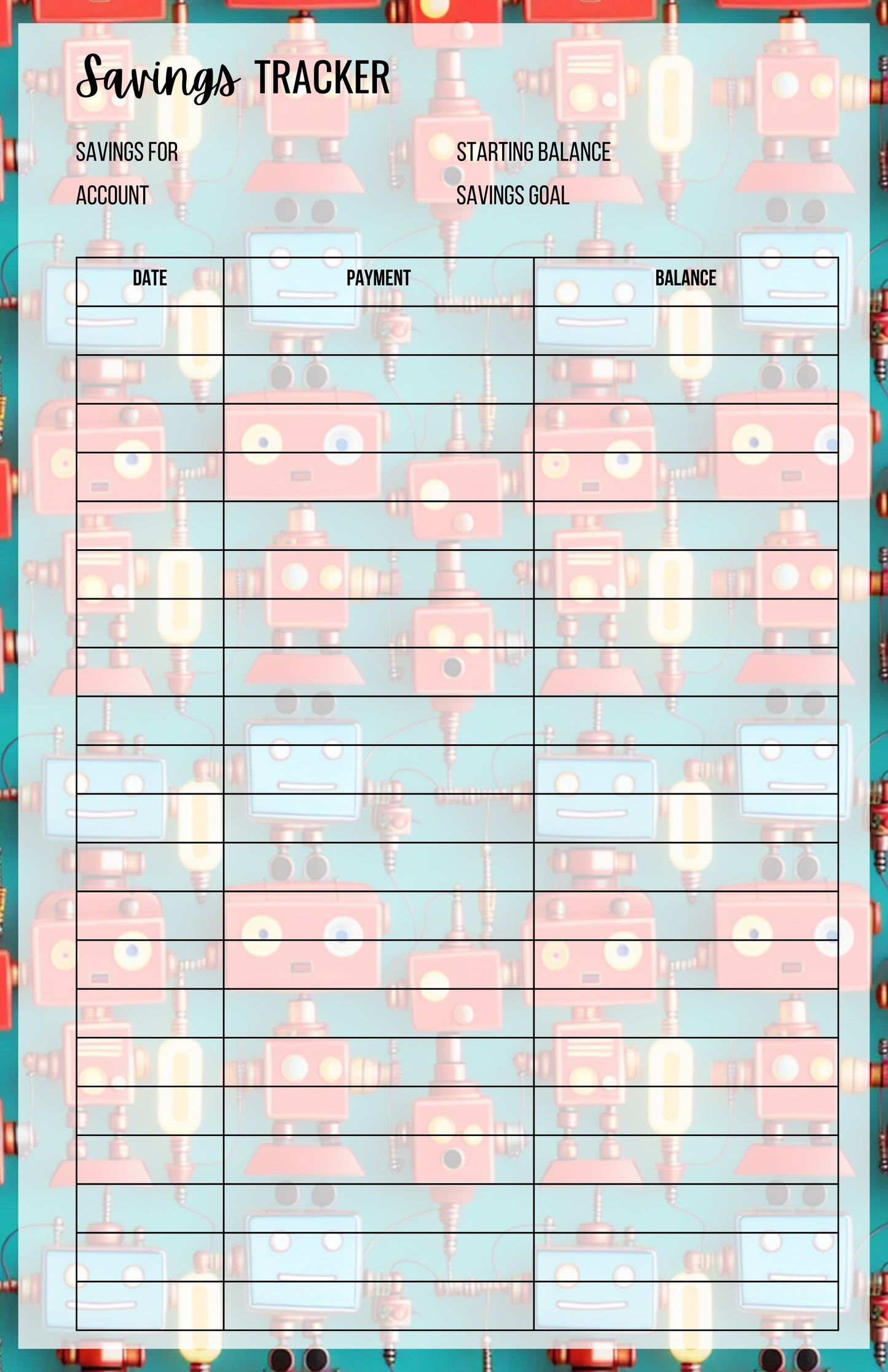 Savings Tracker