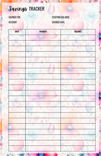 Savings Tracker