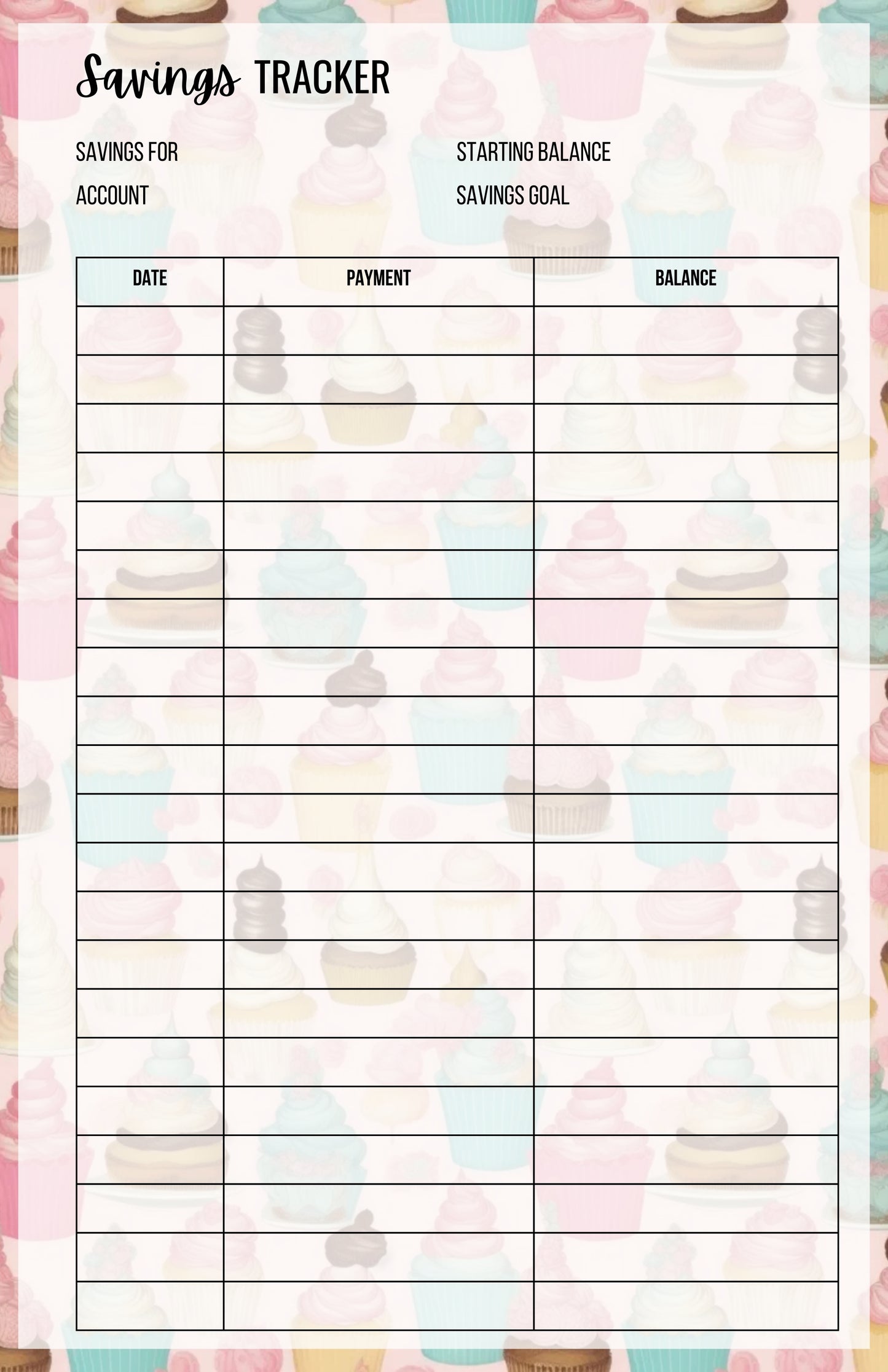 Savings Tracker