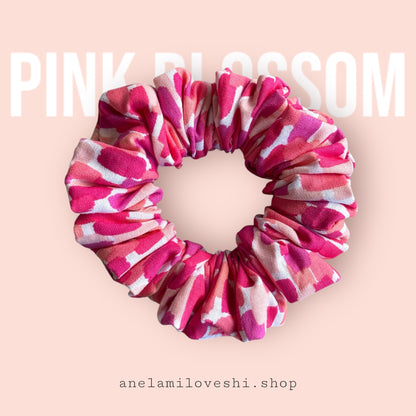 Pink Blossom Scrunchie LARGE