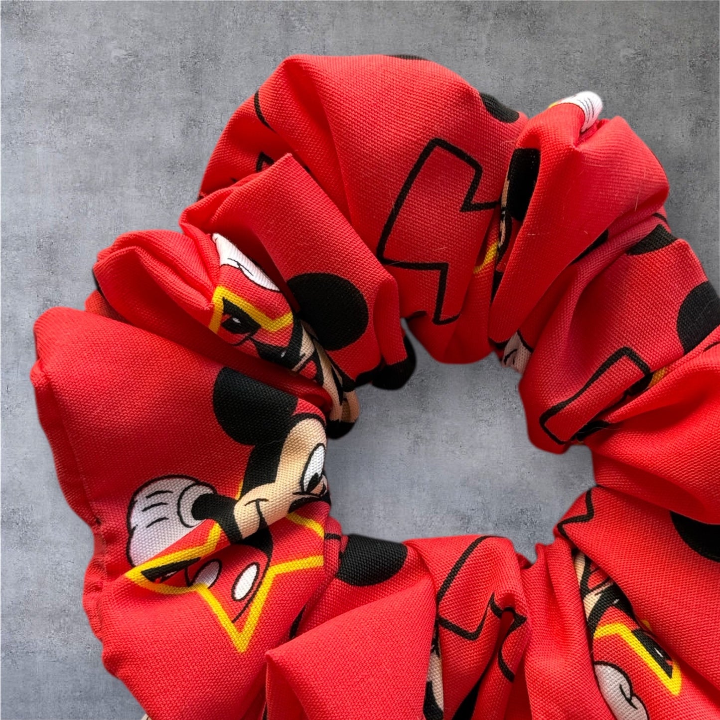 Red Mickey Scrunchie LARGE