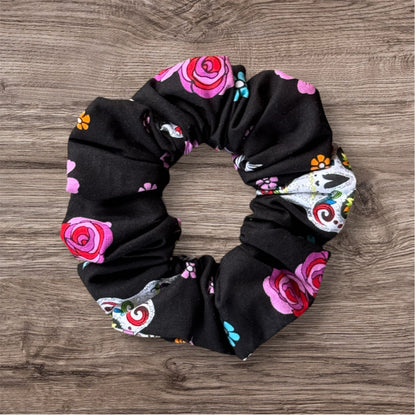 Night Floral Scrunchie MEDIUM