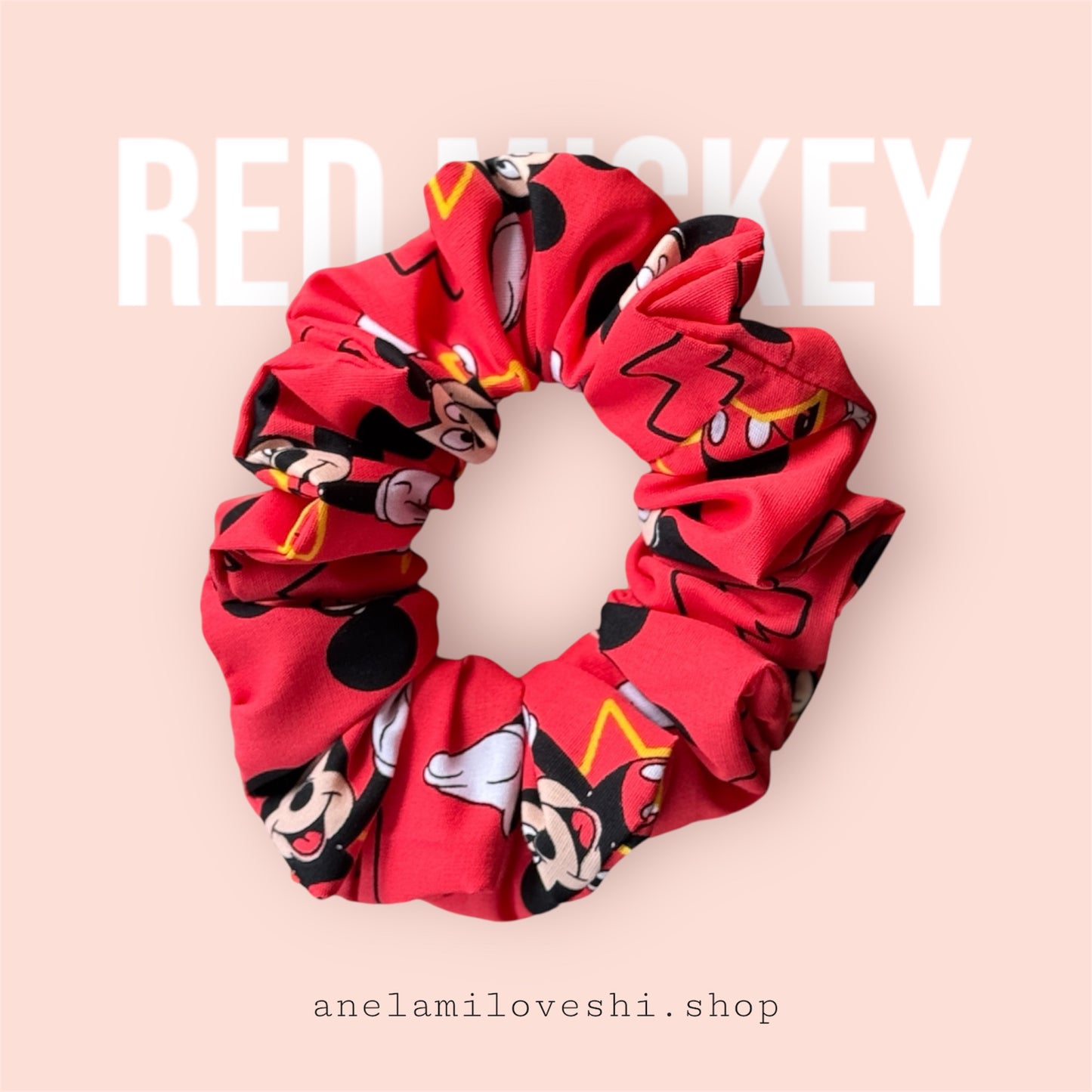 Red Mickey Scrunchie MINI