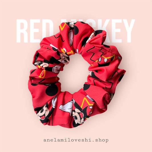 Red Mickey Scrunchie MINI