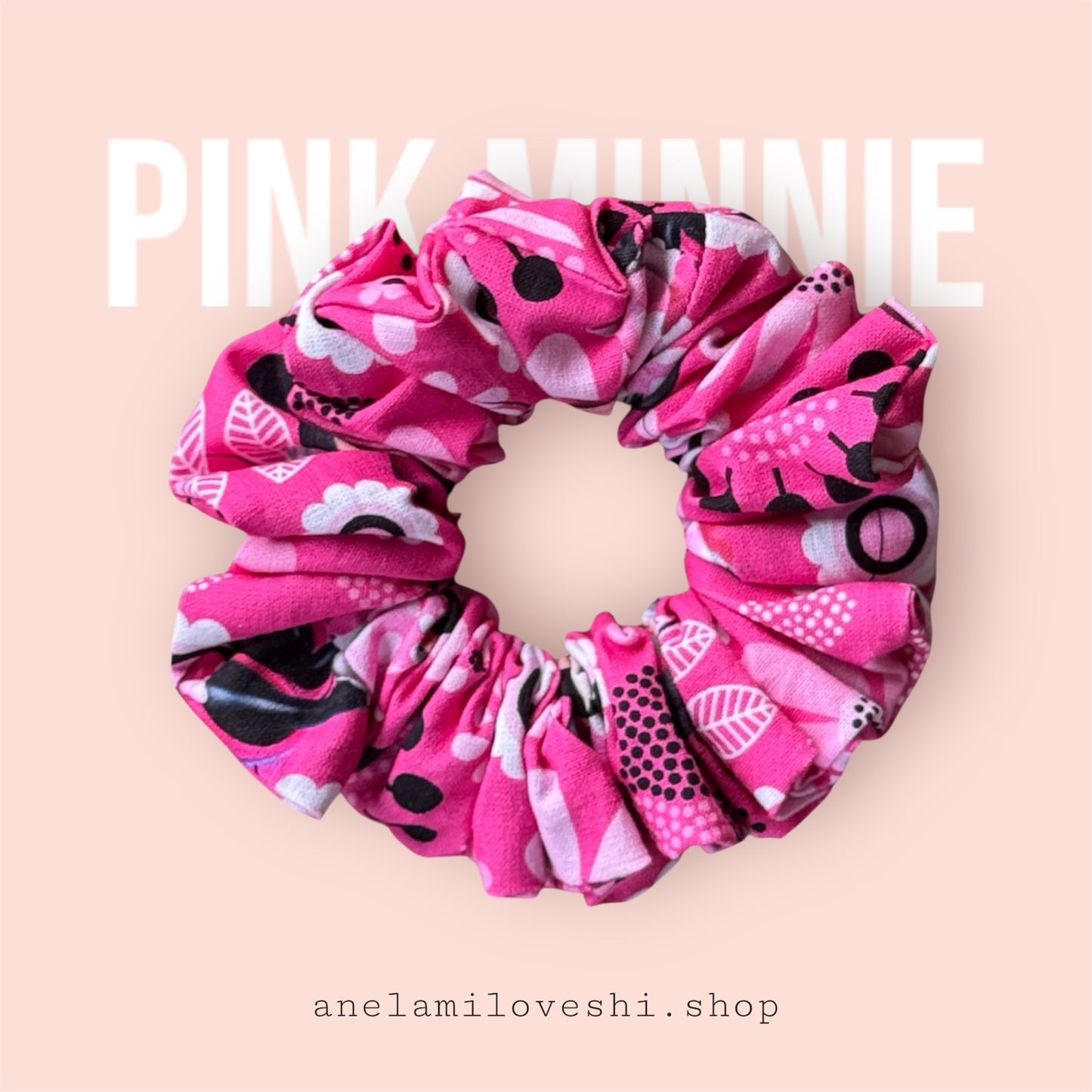 Pink Minnie Scrunchie MEDIUM