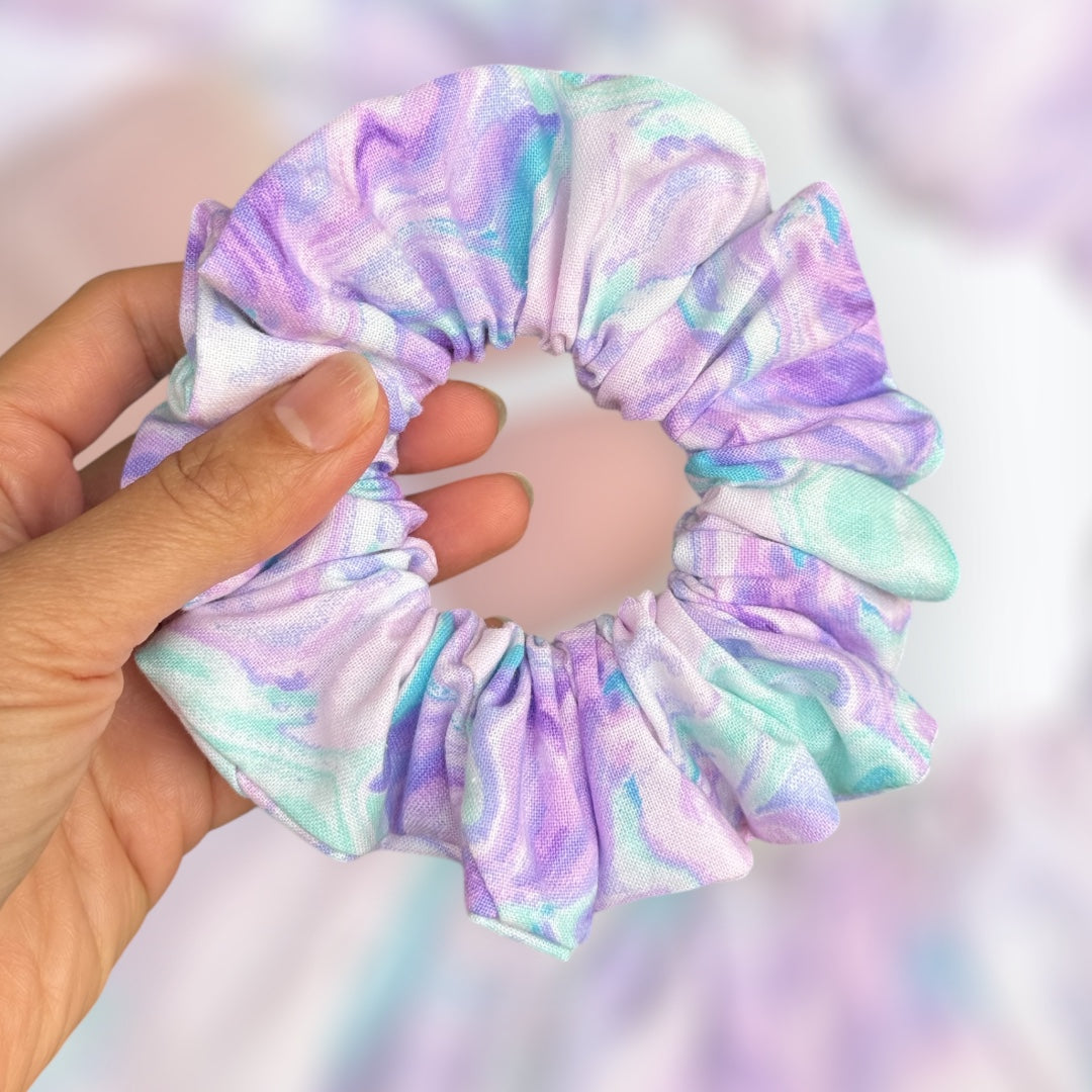 Purple Swirl Scrunchie MEDIUM