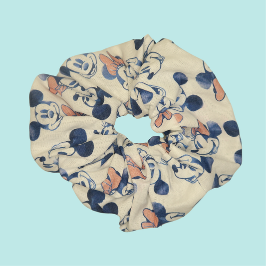 Mickey Mouse Blue Scrunchie
