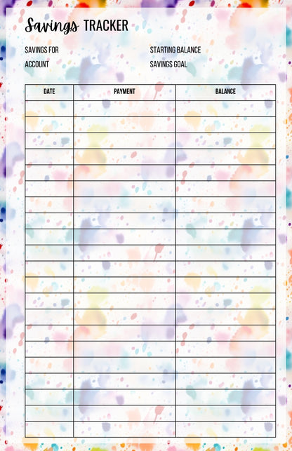 Savings Tracker