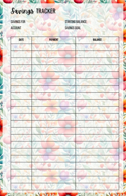 Savings Tracker