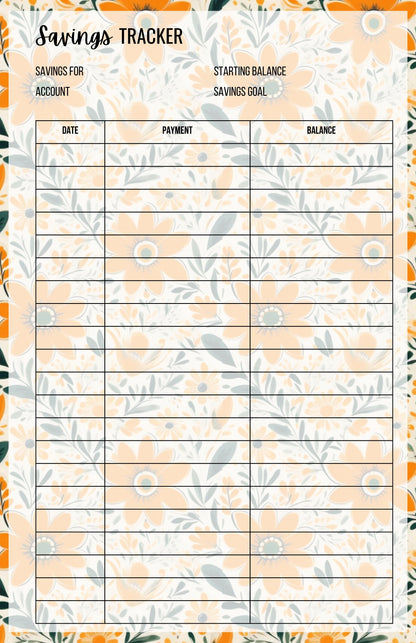 Savings Tracker