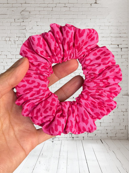 Pink Leopard Scrunchie LARGE