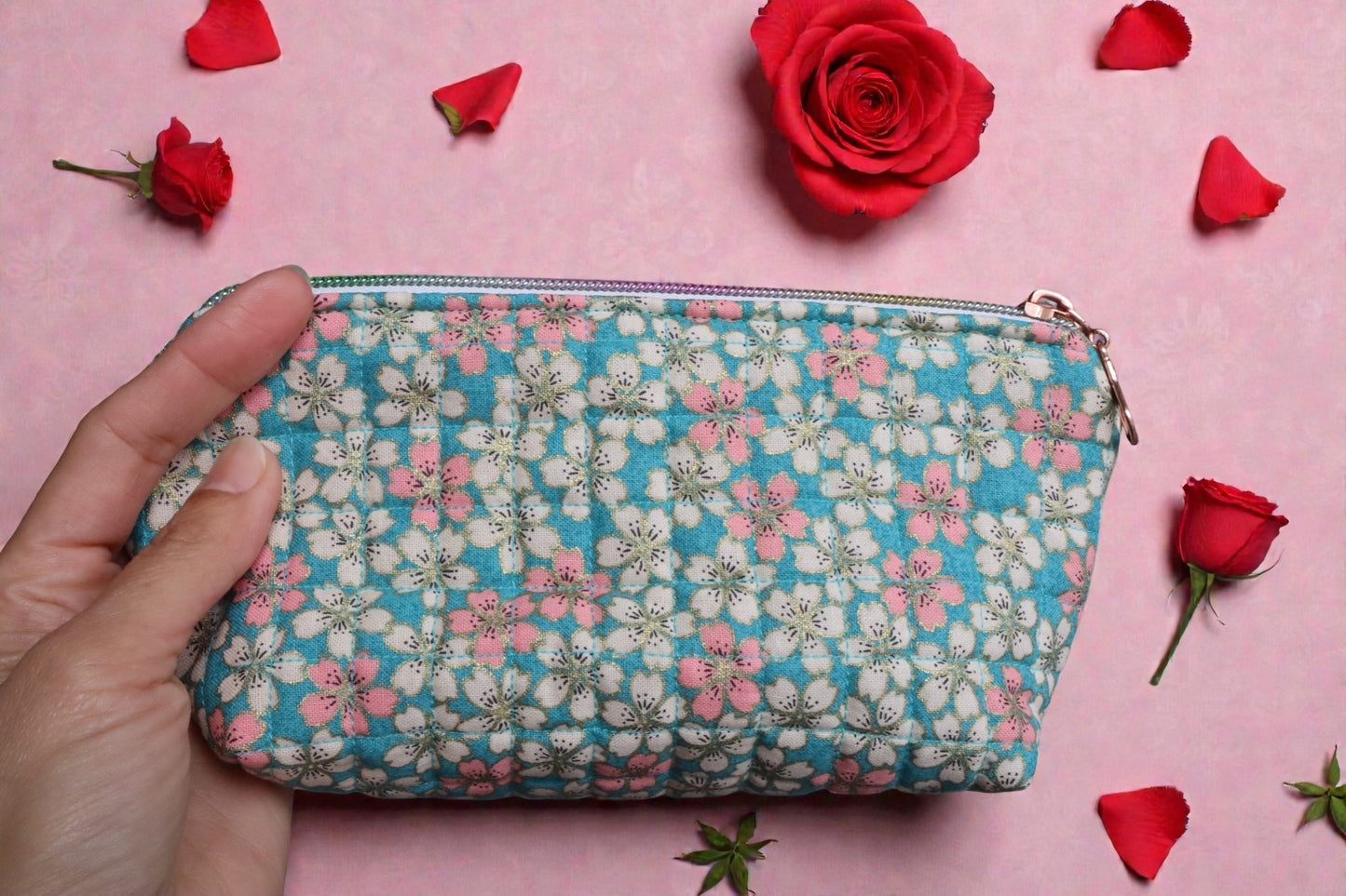 Flowery Makeup Pouch