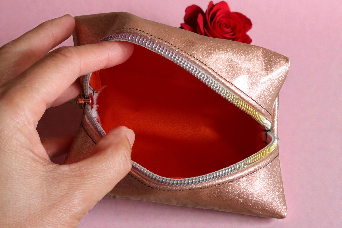 Vinyl Makeup Pouch Small