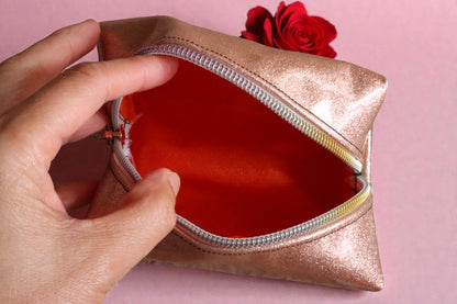 Vinyl Makeup Pouch Small