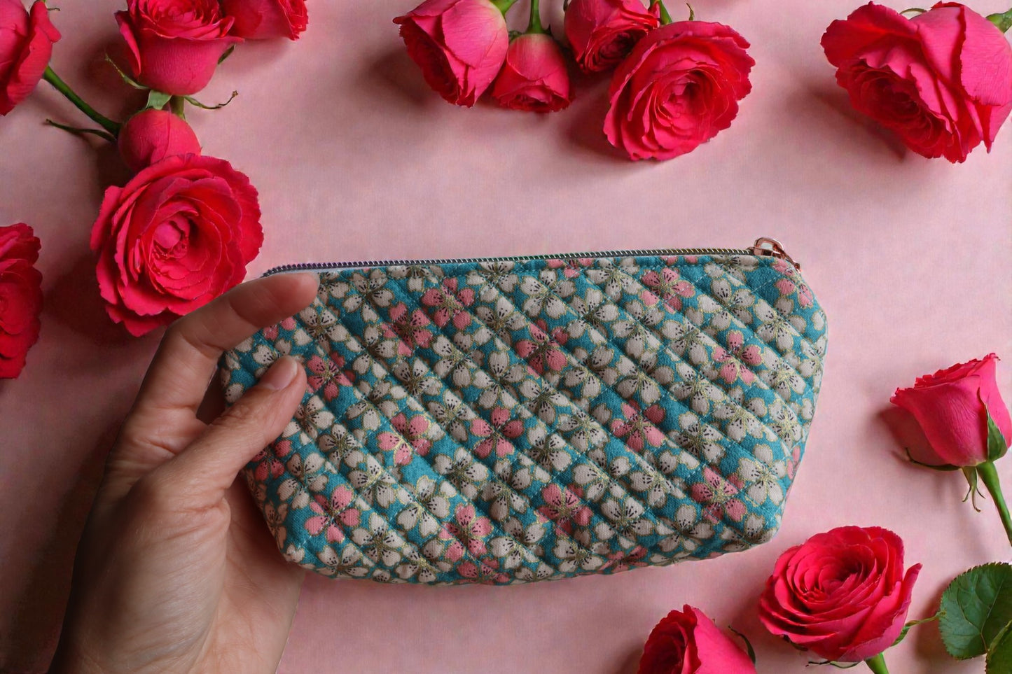 Flowery Makeup Pouch